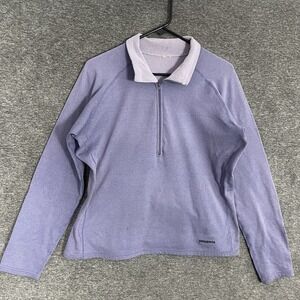 Patagonia Purple Quarter-Zip Sweatshirt